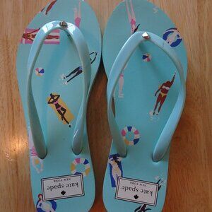 Kate Spade New York New Fiji Summer Scene Flip Flops Sandals
